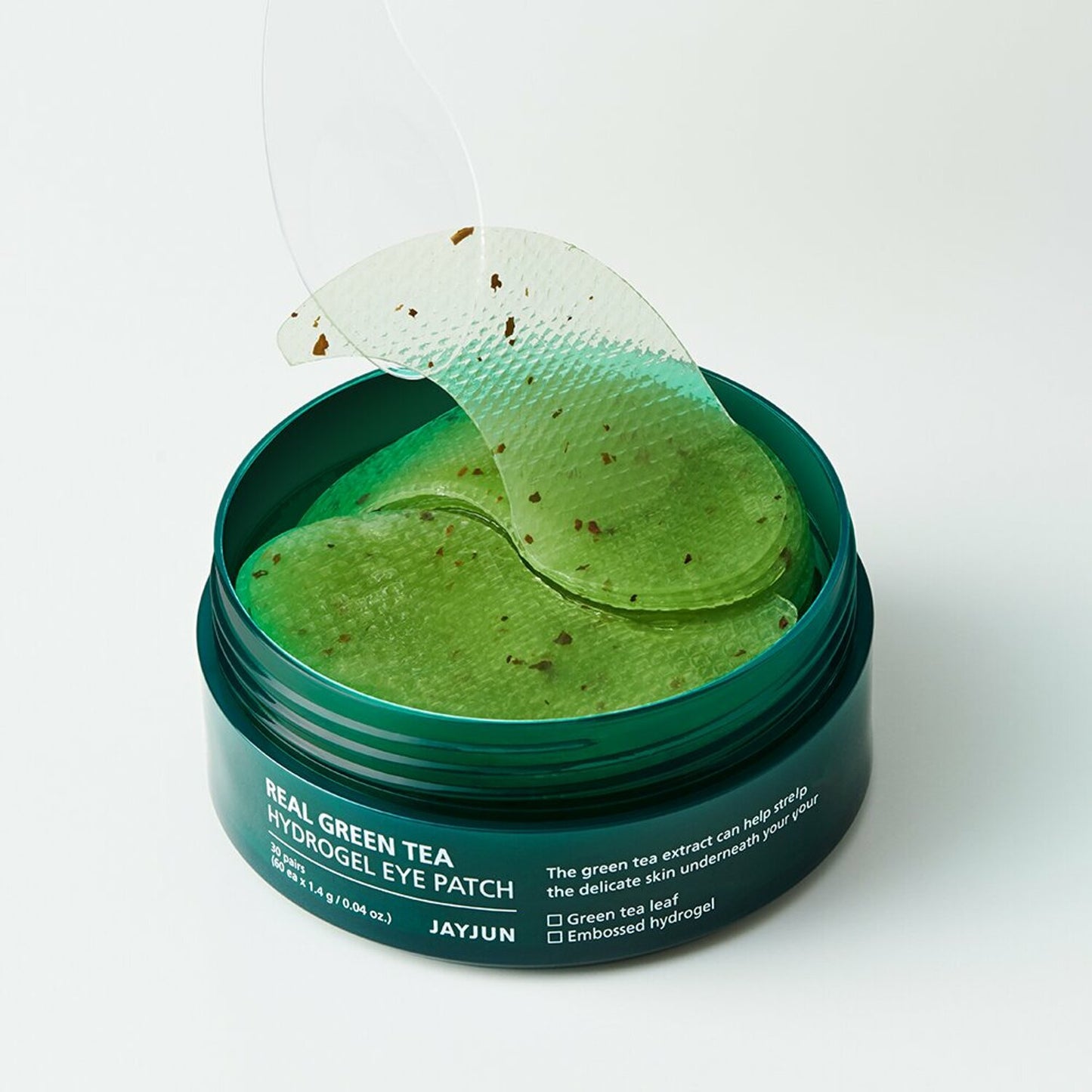 JAYJUN | Parches de hidrogel de té verde para contorno de ojos (60 piezas)