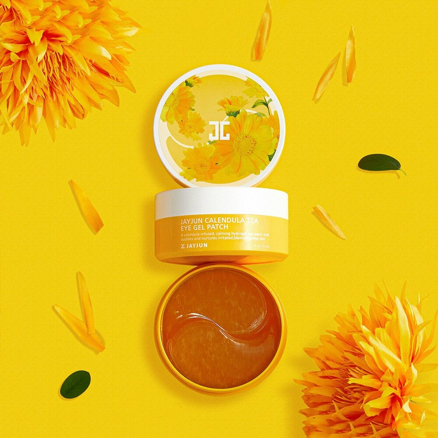 JAYJUN | Parches de hidrogel de té de caléndula para contorno de ojos (60 piezas)