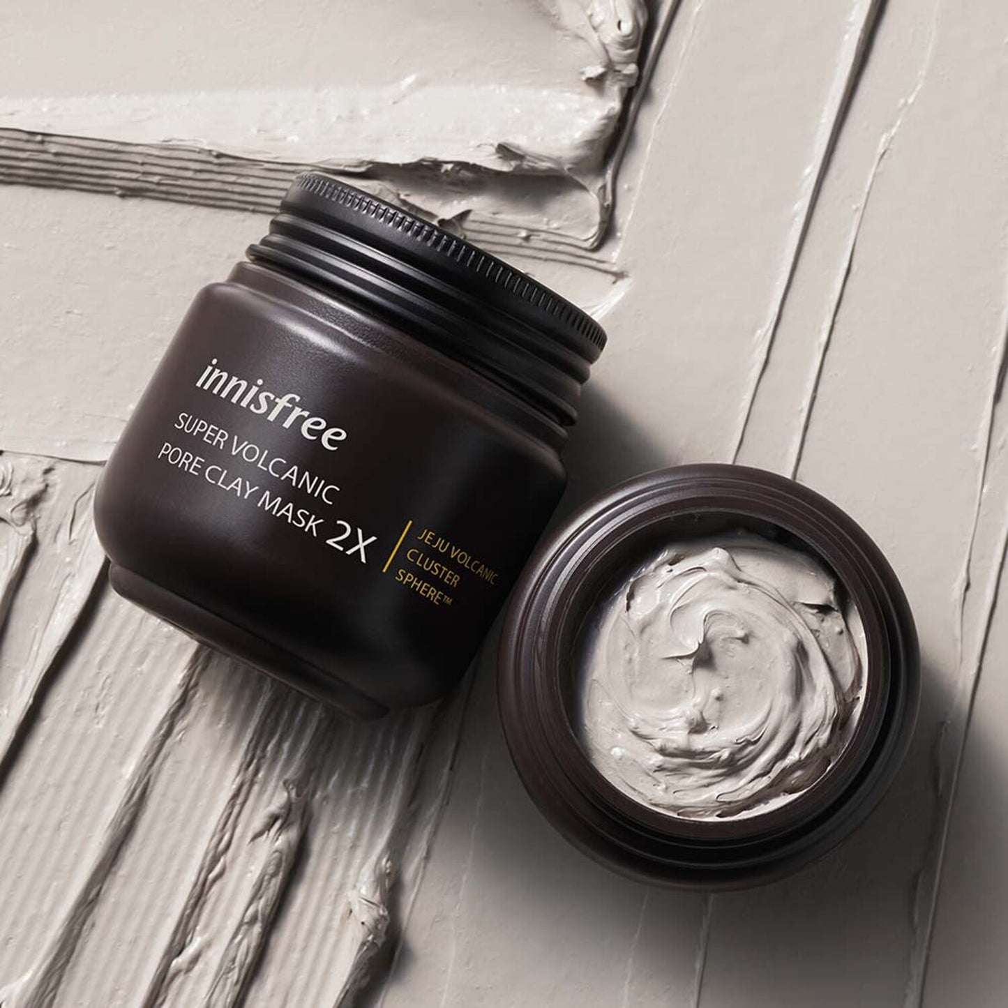 innisfree | Mascarilla de arcilla supervolcánica para poros 2X 100mL