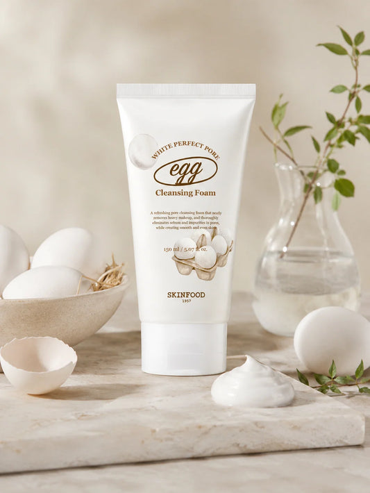 SKINFOOD | Espuma limpiadora Egg White para poros 150mL