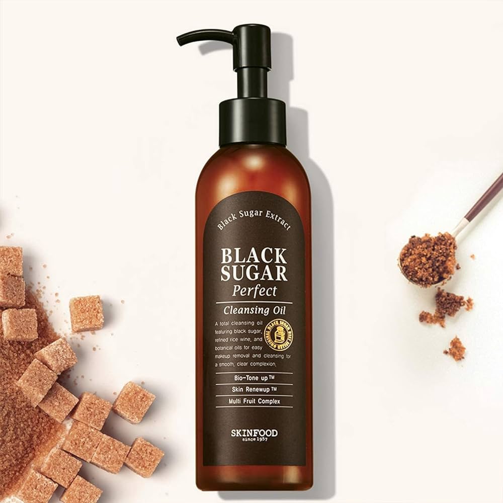SKINFOOD | Aceite limpiador de azúcar negro 200mL
