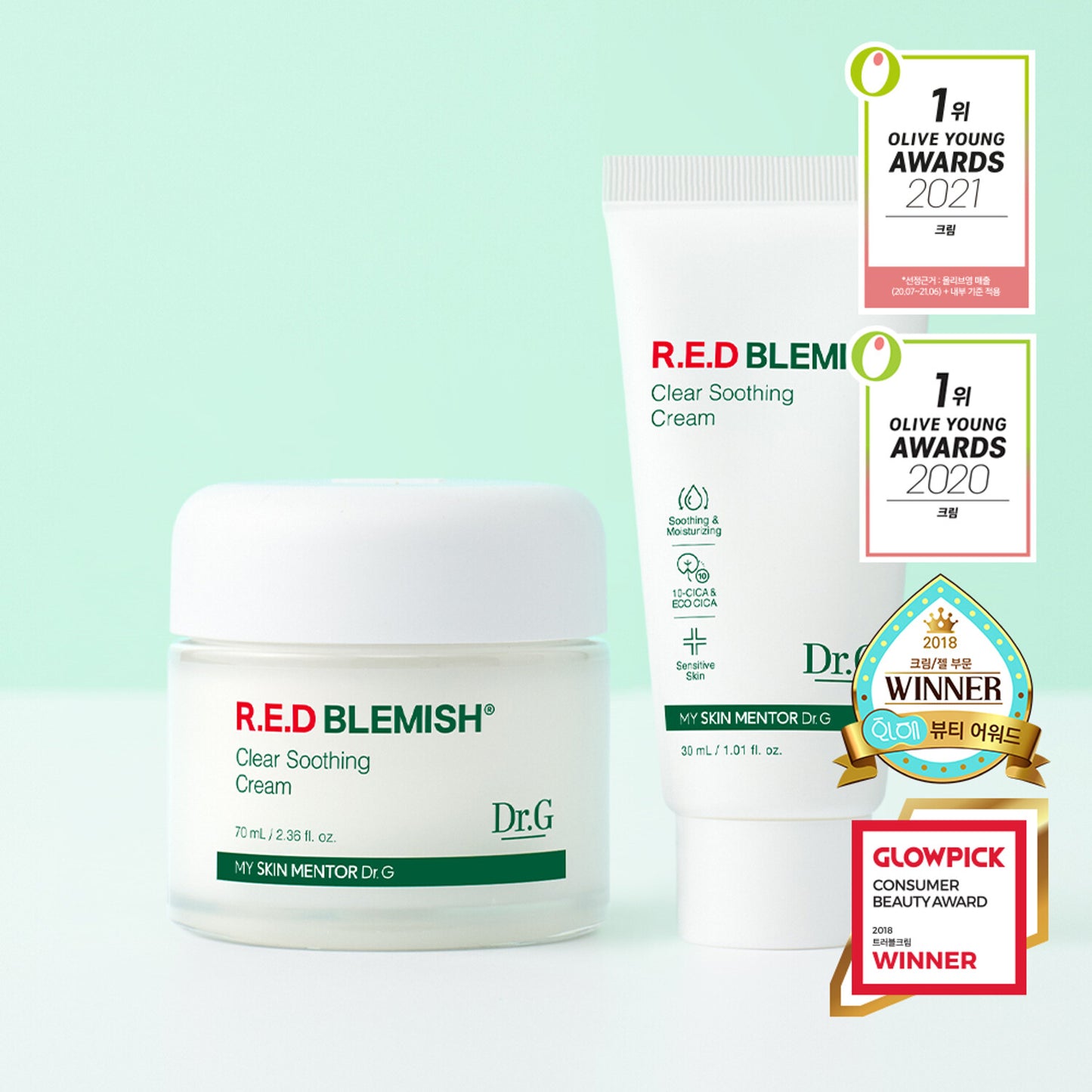Dr. G | Set especial de crema calmante Red Blemish (70mL+30mL)